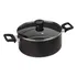 Batería T-fal A741s775 Family Cook De 6 Piezas Negra Color Negro