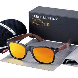 Gafas De Sol - Madera De Nogal - Para Hombres - Barcur