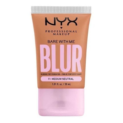 Base de maquillaje en liquido NYX Professional Makeup Bare With Me Blur Base De Maquillaje Nyx Professional Makeup Bare With Me Blur tono medium neutral - 30mL 30g
