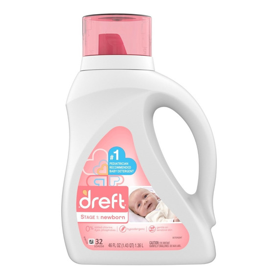 Dreft Detergente Concentrado Para Bebe 32ld 1,36 Lt /6
