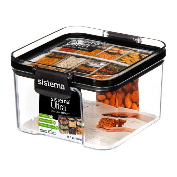 Recipiente Plástico Hermético Sistema Ultra Tritan 460ml 