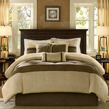 Madison Park Mp10-2583 Comforter Set, Natural