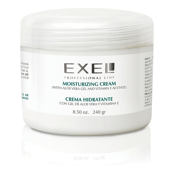 Crema Hidratante Facial  Exel Aloe Vera Vitamina E X 240gr