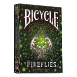 Baraja de póquer Bicycle Fireflies Premium con dorso coloreado en inglés