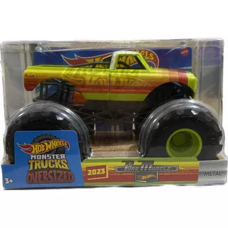 Hot Wheels Monster Trucks Oversized Silverado Amarilla 1:24