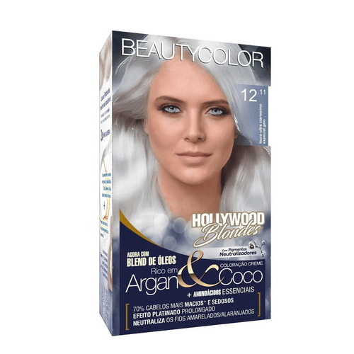 Kit de tinte Beautycolor Hollywood Blondes 12.11, rubio ultraligero, tono de hielo especial 12.11