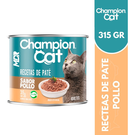 Champion Cat Recetas En Pate Pollo 315gr X12 Und | Mdr