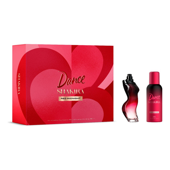 Set Shakira Dance Red Midnight Edt 80ml + Desodorante 150ml