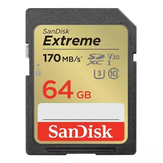 Tarjeta De Memoria Sd Uhs-i Sandisk Extreme 64 Gb
