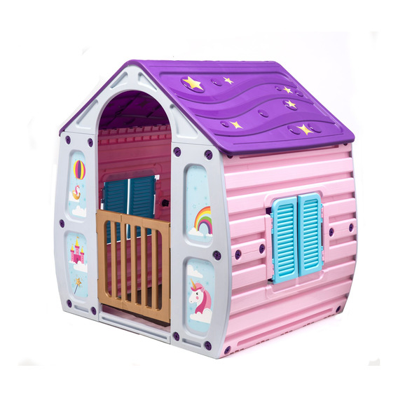 Casa Casita Para Niños Niñas  Starplay Temática Unicornio 