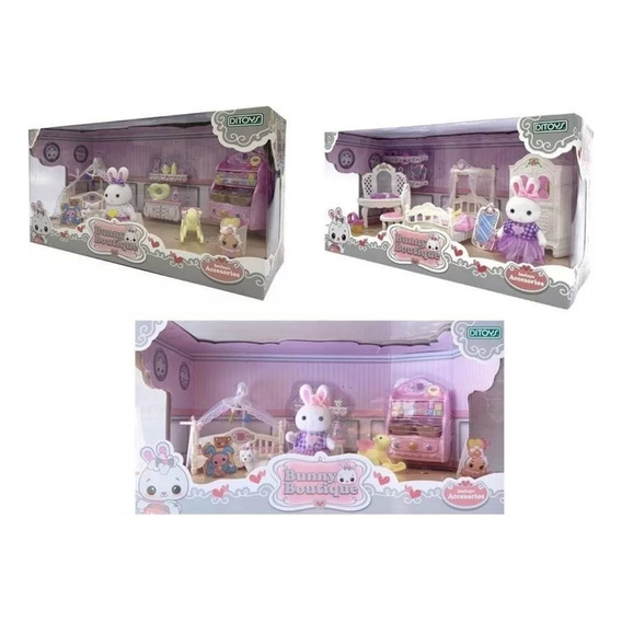 Escenario Bunny Boutique Set De Casa Home Set Ditoys 2412