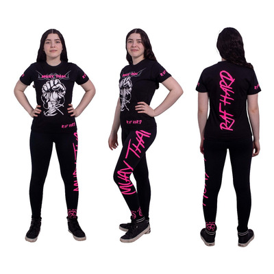 Conjunto: Legging + Baby Look  / Muay Thai ( Raf Hard )