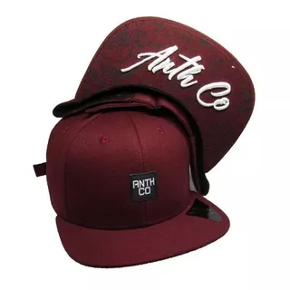 Boné Aba Reta Bordado Strapback Anth Co Fox Fecho Fita Fitão