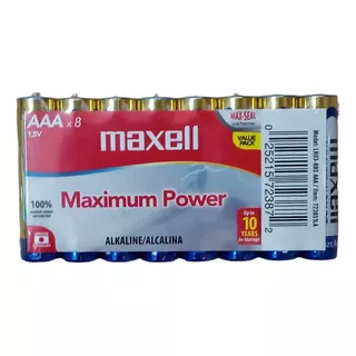 Bateria Maxell Alcalina Lr03 8pk Aaa