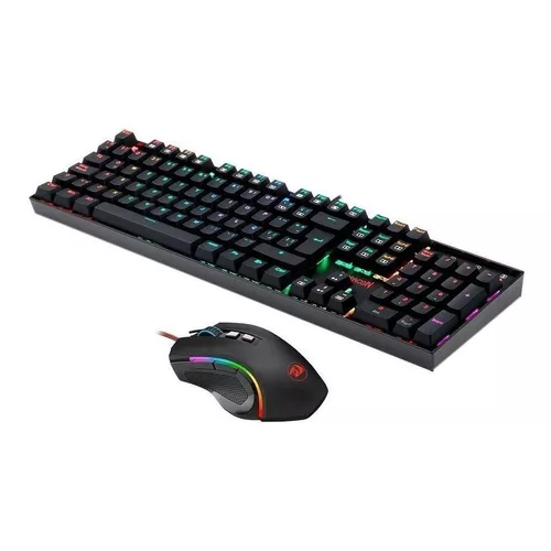 Redragon K551-RGB-BA Teclado mecânico para jogos e mouse Combo com