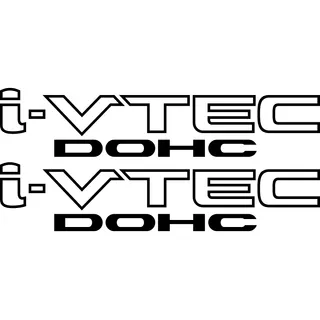 Calcomanía Vinil Sticker I-vitec Dohc 2 Piezas