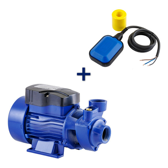 Bomba Periferica Elevadora Agua Vasser 1/2hp + Flotante Auto Color Azul Fase eléctrica Monofásica Frecuencia 50 Hz