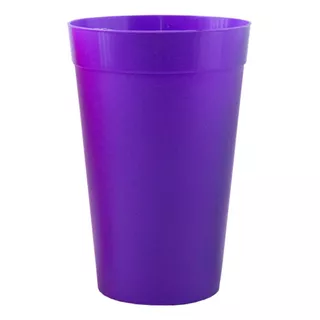 Eco Vaso Plastico Color Reutilizable Fiestas 1 Litro X 50u.