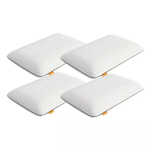 Almohada Emma Kit Emma Basics tradicional 40cm x x 60cm blanca por 4  unidades