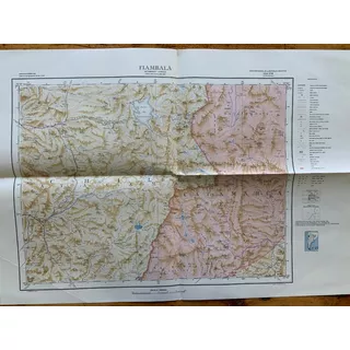 Mapa Carta Topográfica Fiambalá. Catamarca. La Rioja. Ign