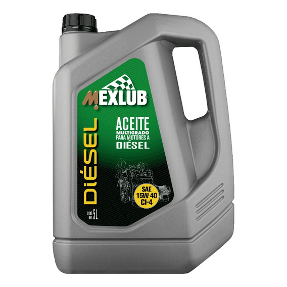 Aceite Mexlub Diesel,15w40 Ci-4, 5 L