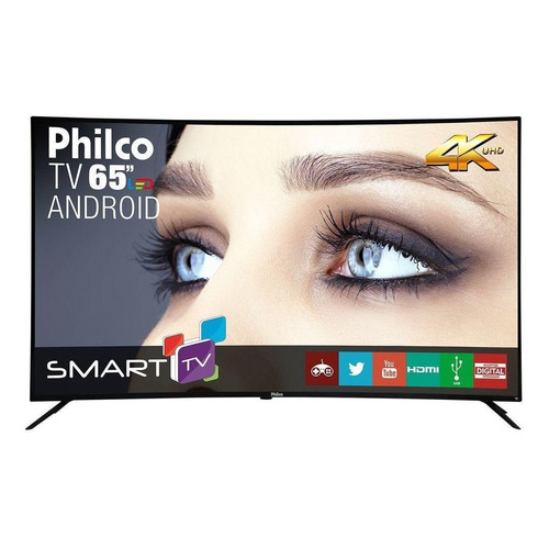 Smart TV Philco PTV65A16SA LED curvo 4K 65" 110V/220V