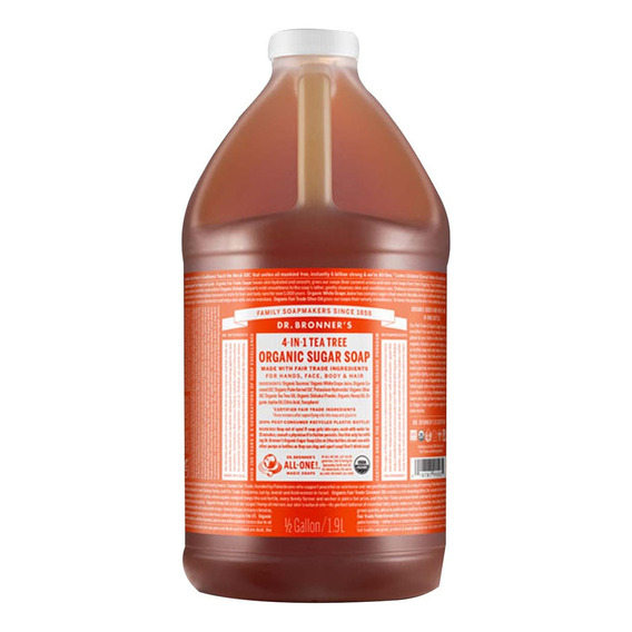 Jabón Biodegradable Dr Bronner´s 4 En 1 Arbol De Te 1.9 Lt.