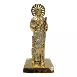 Escultura San Judas Tadeo En Chapa De Oro 