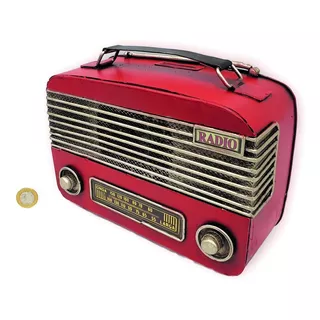 Radio Antigua Decorativa Metal Colección 23*10*17.5cm