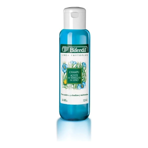 Shampoo Biferdil Con Aceite De Semilla De Lino X 400 Ml