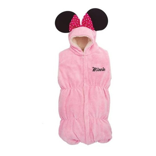 Cobertor Tipo Costalito Disney Baby Minnie 0-6m Color Rosa