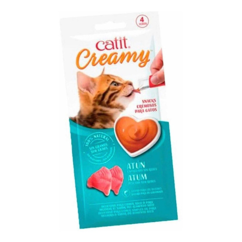 Caja Catit Creamy Golosina Para Gato Sabor Atun X 12 U