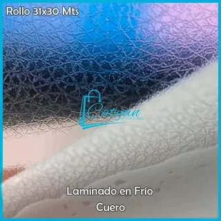 Rollo Laminado Frío Efecto Cuero. 31x30mts, Calidad Premium 
