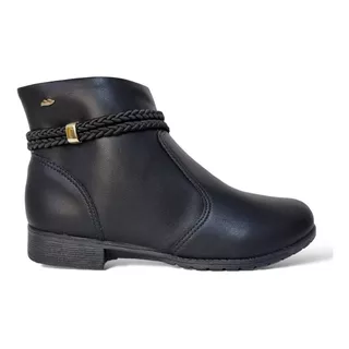 Bota  Dakota Salto Baixo Preta G5303 Almeiria