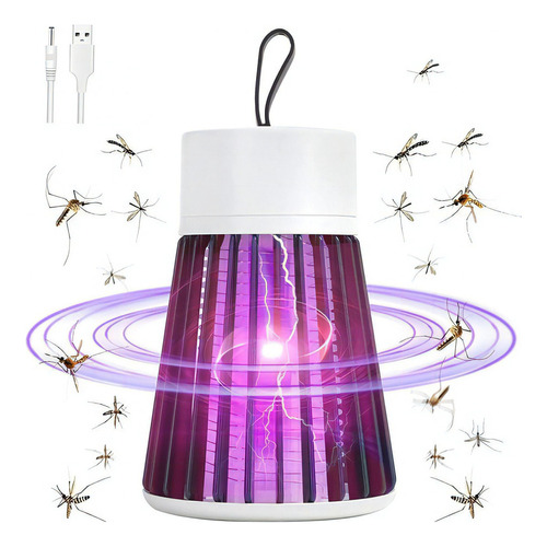 Lámpara LED portátil recargable por USB de Bivolt para matar mosquitos