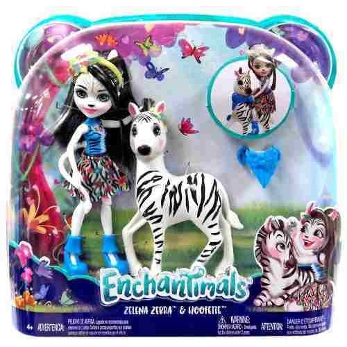 Enchantimals Zelena Zebra Doll & Hoofette figure FKY75