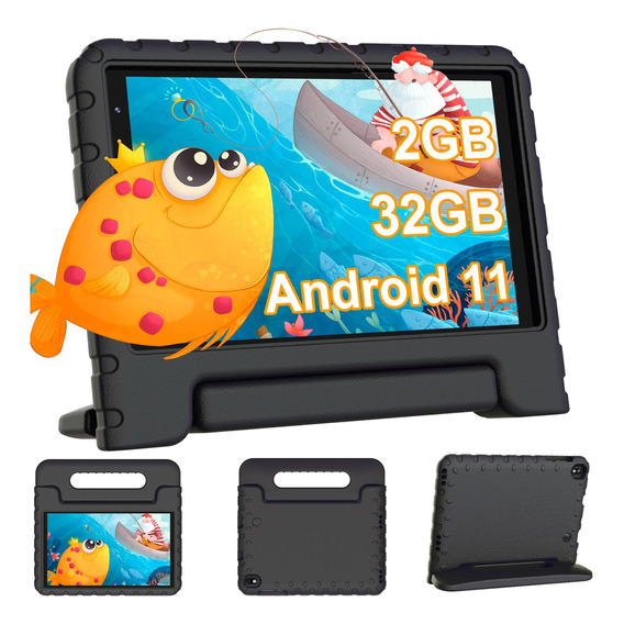 Tablets Niños Android Con Eva Funda Y Hd Pantalla Y Cámara