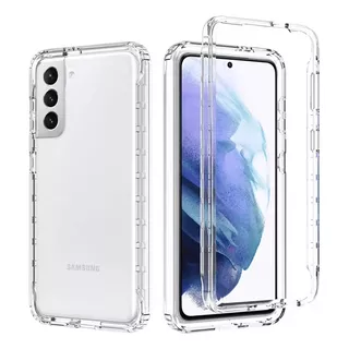 Funda Para Samsung Transparente Con Marco Frontal