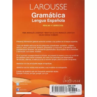 Larousse Gramatica Lengua Española Reglas Ejercicios Munguia