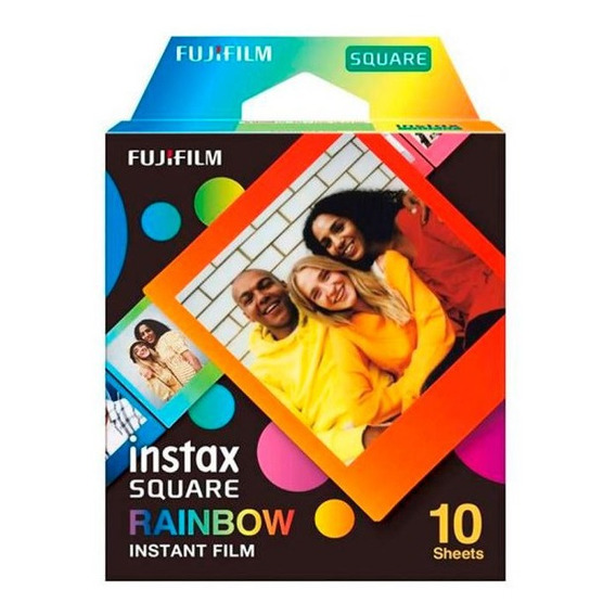 Cartucho Instax Square Rainbow 10 Hojas Fujifilm