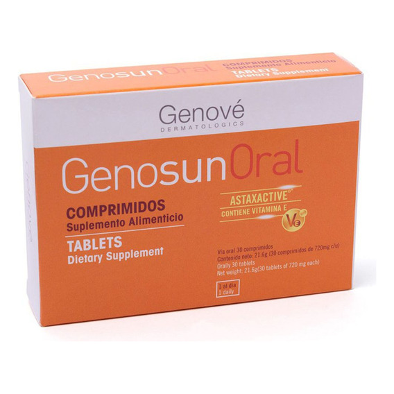 Genove Genosun Oral 30 Comprimidos