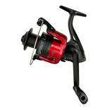 Reel Frontal Spinit Lbr 402 Pesca Variada Spinning Color Negro con Rojo Lado de la manija Derecho/Izquierdo