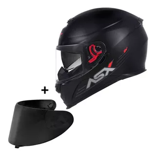 Capacete Moto Asx Eagle Sv Com Óculos Solar + Viseira Fume