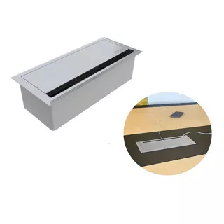 Caixa Mesa Openbox Alumínio 8 Blocos Cinza 3 Eletrica 3 Key