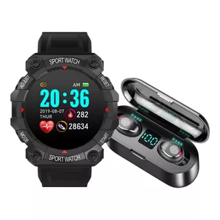 Combo Smartwatch Band Reloj Inteligente Fd68 + Auricular F9