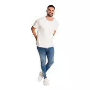 5 Camisetas Brancas Masculinas Básicas Algodão 30/1 Premium
