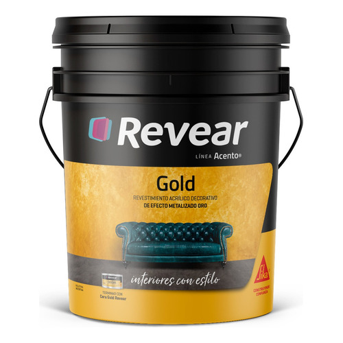 Revear Revestimiento Gold Acento 25kg Efecto Metalizado Rex Color Metalizado Gold (oro)