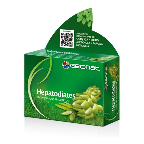 Geonat Hepatodiates 30comp Digestivo Funcionamiento Orgánico
