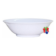 Set X 20 Ensaladeras 20cm Melamina Blanca Plastico Grueso Bowl