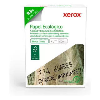 Resma Papel Ecologico Carta 500 Hojas - Xerox